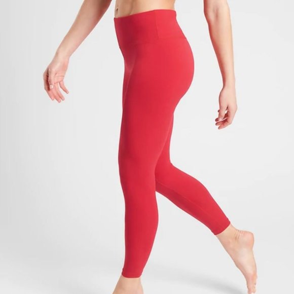Athleta Pants - NWOT Athleta Red Elation 7/8 Leggings